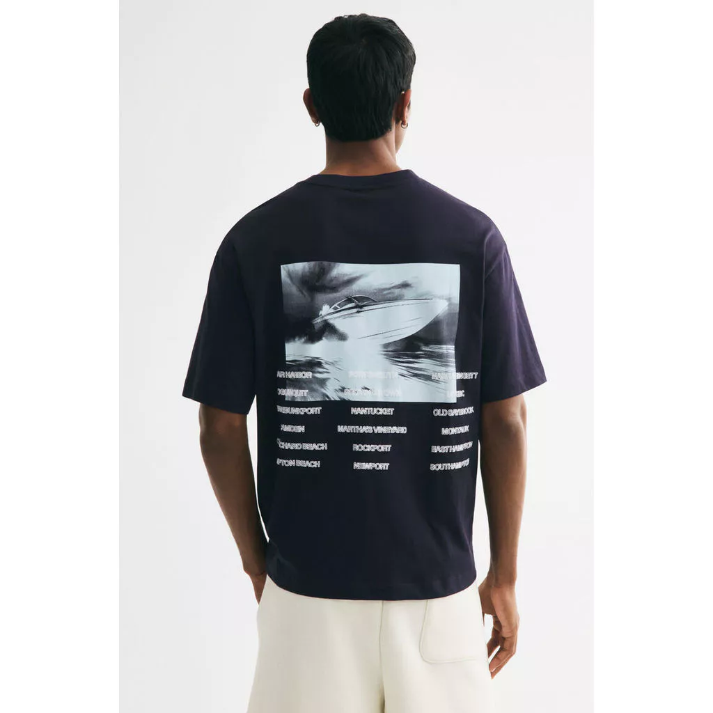 H&M(เอชแอนด์เอ็ม) เสื้อยืดพิมพ์ลายทรงสบาย ผู้ชาย 1344928_3