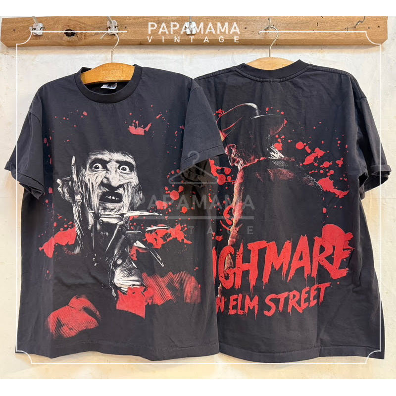 [ ล้านเสื้อ ] A Nightmare on Elm Street Freddy Krueger Bio Washed เสื้อวินเทจ เสื้อภาพยนตร์ตำนาน