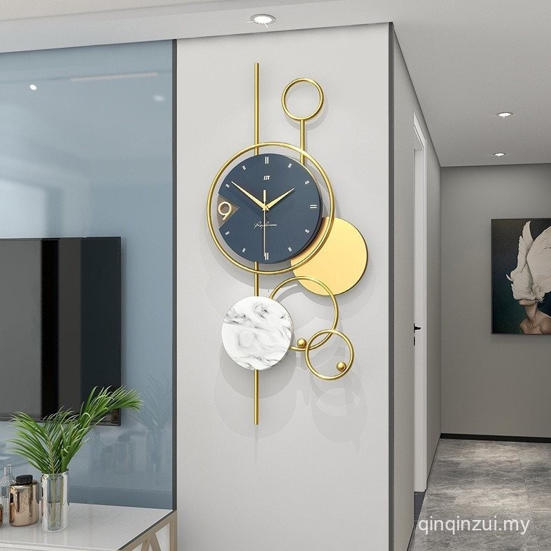 นาฬิกาที่เรียบง่ายทันสมัยตกแต่งนาฬิกาในครัวเรือนแขวนผนังNordic Luxury Art Wallนาฬิกาแฟชั่นสร้างสรรค์