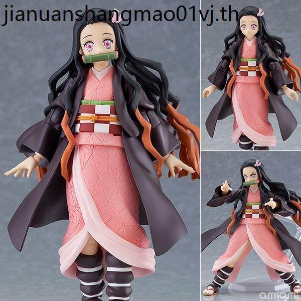 พร้อมสต็อก Demon Slayer figma508-DX Nezuko Tanjiro Joint Movable Face Change Figure Model