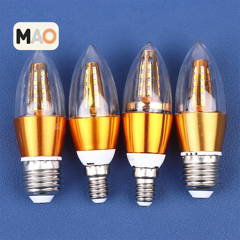 [MT] E14 E27 LED Retro หลอดไฟเทียน 220v หลอดประหยัดไฟ 5W 7W Spotlight illa Lampara โคมระย้าสําหรับตกแต่งบ้าน