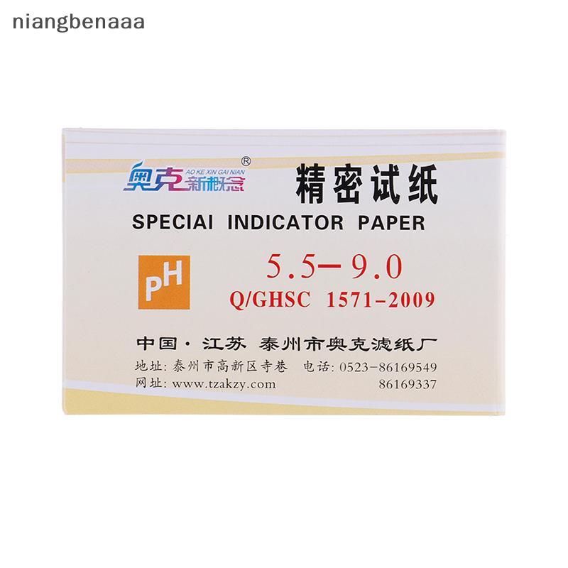 (niangbenaaa) 80Strips Meters Meters ตัวบ่งชี้ค่า PH 5.5-9.0 กระดาษทดสอบ Litmus กรดอัลคาไลน์ใหม่