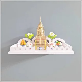 ชั้นวางแท่นบูชาติดผนังที่ทันสมัยเรียบง่ายศาลพระแสดงความชื้นความร้อน