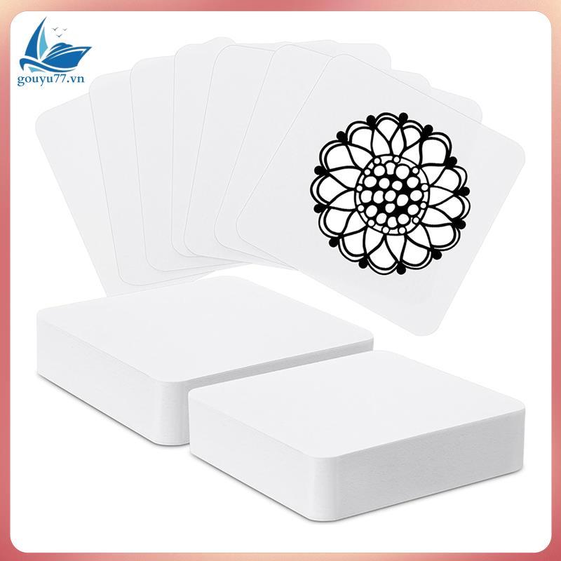 สําหรับ Calligrapher สีน้ํา Sketch Supplies 100 ชิ้นศิลปะ S กระเบื้อง 3.5 "X 3.5 "กระเบื้องกระดาษสีข