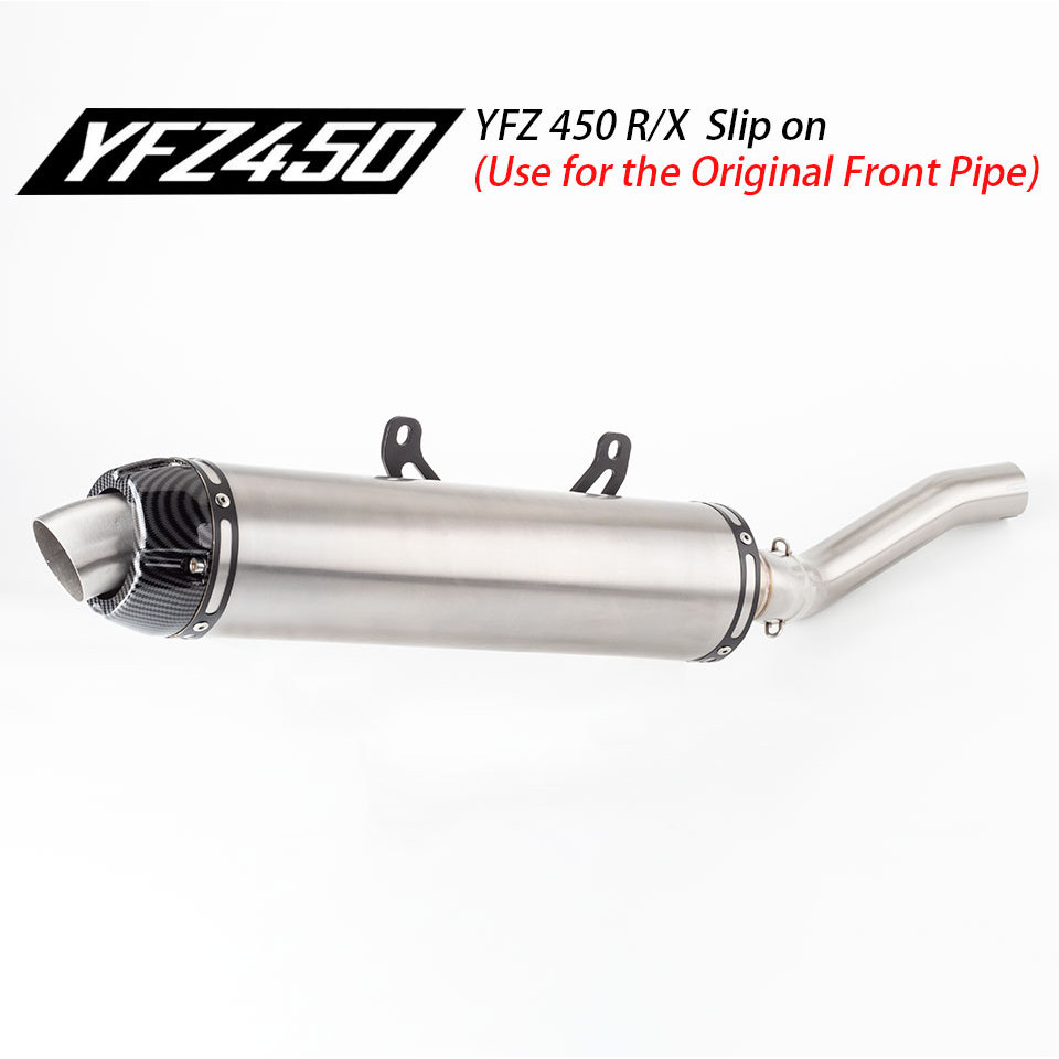 รถจักรยานยนต์ ATV ท่อไอเสีย Fit สําหรับ YAMAHA YFZ450R YFZ450X YFZ450RSE YFZ450REL YFZ450XSE 2009-20