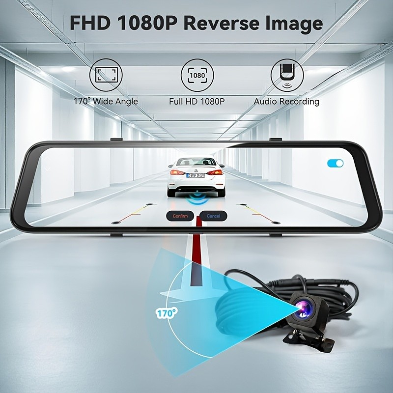 Pionray Dual Camera Dash Cam 4k Ultra HD ด้านหน้าด้านหลัง WIFI Gps Adas