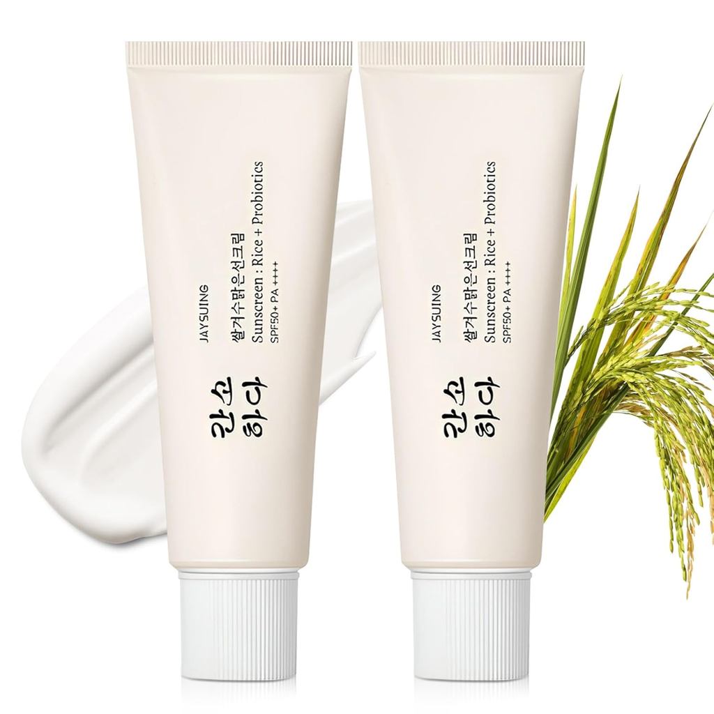 Relief Sun Organic Sunscreen SPF50+,ข้าวและโปรไบโอติก PA++++ครีมแคร์เกาหลี | ผิวเกาหลีสําหรับทุกสภาพ