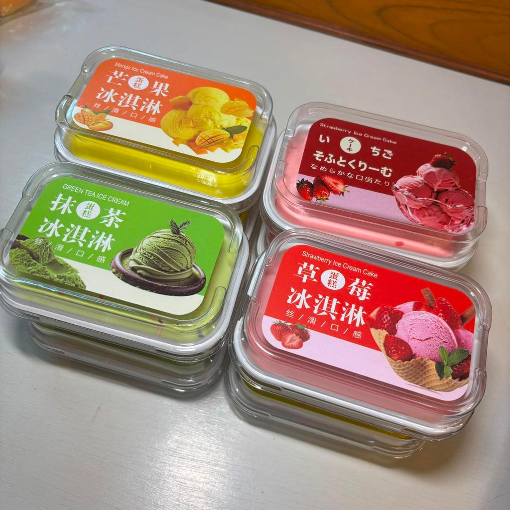 สกุชชี่ไอติมถาด หนึบฟิน Slow Rise Squishy Ice Cream นุ่มมาก บีบเพลิน คืนตัวช้า No Brand พร้อมส่ง