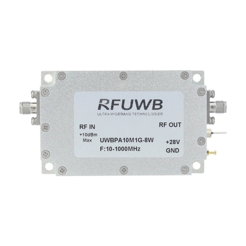 พร้อมส่ง RFUWB UWBPA-10M1G-8W 10-1000MHz Broadband RF Power Amplifier 8W UWB RF Power Amp Module*-**