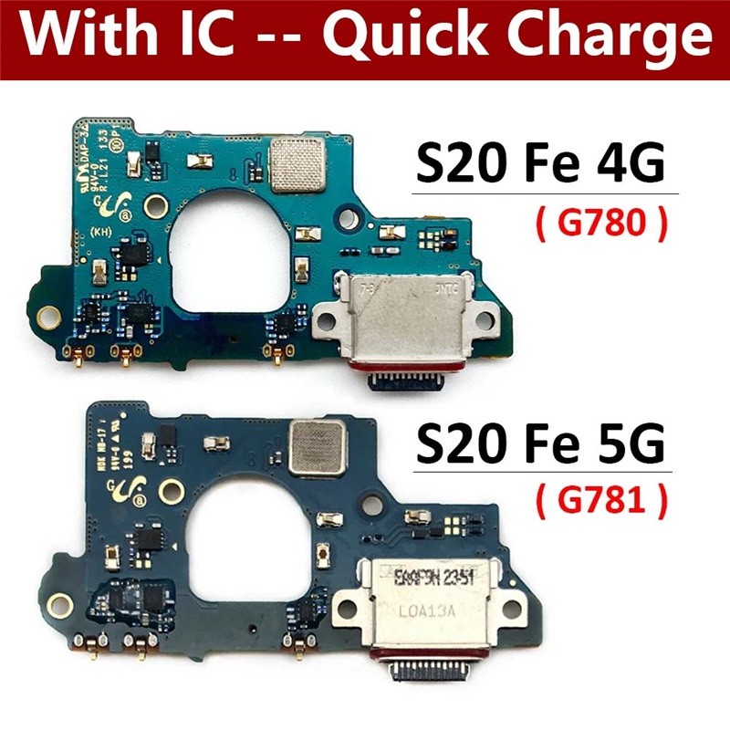 USB ชาร์จพอร์ต Flex Cable Connector สําหรับ Samsung S20 Fe 4G 5G G780 G780F G781 G781B ไมโครโฟน