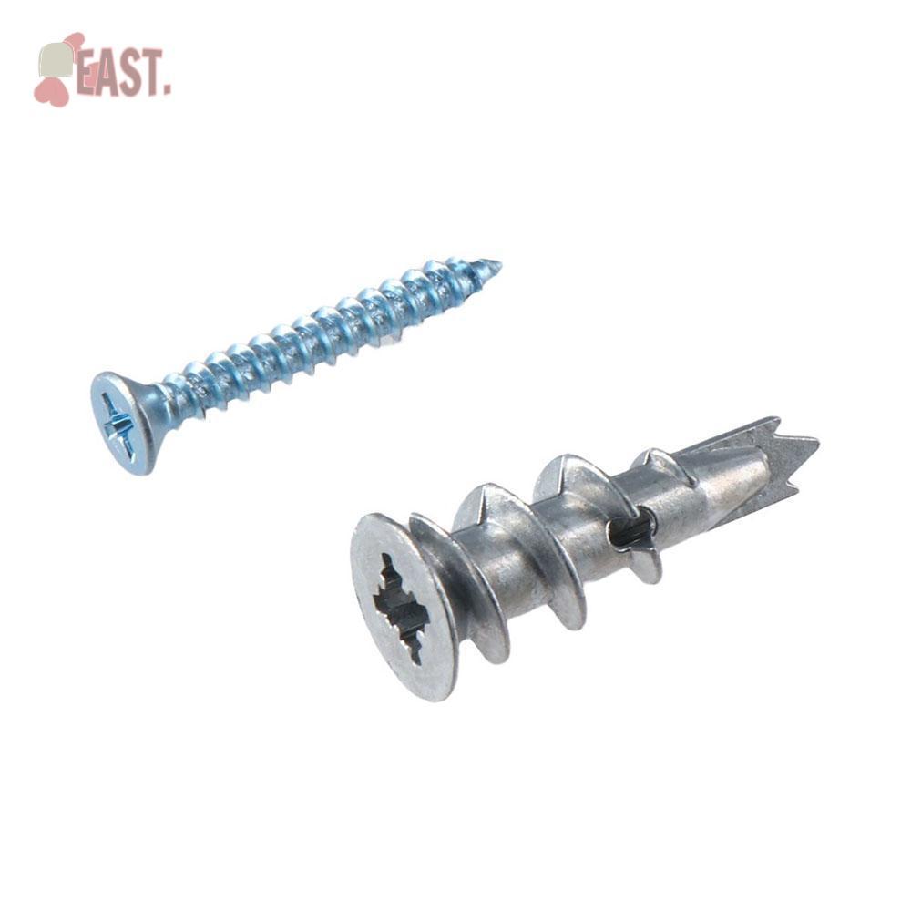 EASTS 20 แพ็ค Self-Drilling Wall Anchors Metal Drywall Anchors