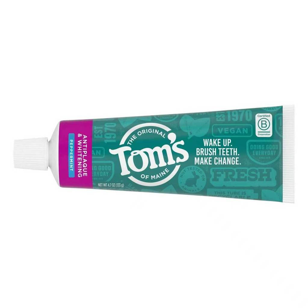 ขายร้อนแนะนํา US Direct Mail Classic Toms Toothpaste Mint ยาสีฟันสําหรับผู้ใหญ่ปราศจากฟลูออไรด์ 133g