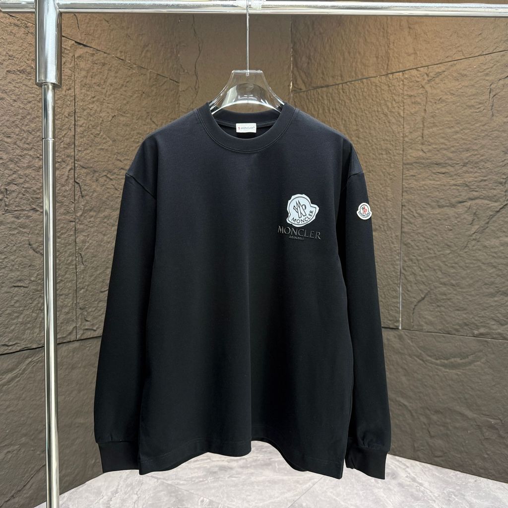 Moncler/Moncler 2026 ต้นฤดูใบไม้ผลิสไตล์ใหม่เสื้อยืดแขนสั้นผู้ชายสไตล์ผู้หญิงสไตล์คู่เว็บไซต์อย่างเป็นทางการพร้อมกันใหม่หลวมขนาดใหญ่กีฬาแขนสั้นอเมริกันอินเทรนด์สบาย Breathable Let