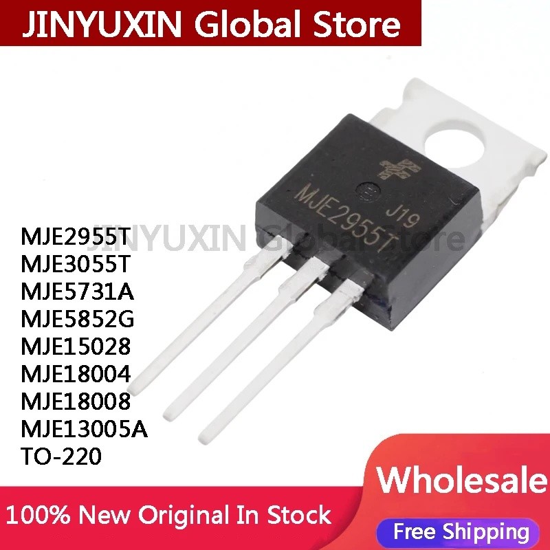 5 ชิ้น MJE2955T MJE3055T MJE5731A MJE5852G MJE15028 MJE18004 MJE18008 MJE13005A TO-220 ขายส่ง Field 