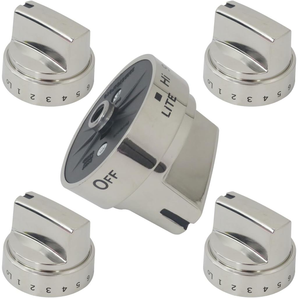 5 ชิ้น WB03X24818 เตาลูกบิดสําหรับเตาแก๊ส GE JGB660SEJ2SS JGB660SEJ4SS, เปลี่ยน AP5989029, ปล1172908