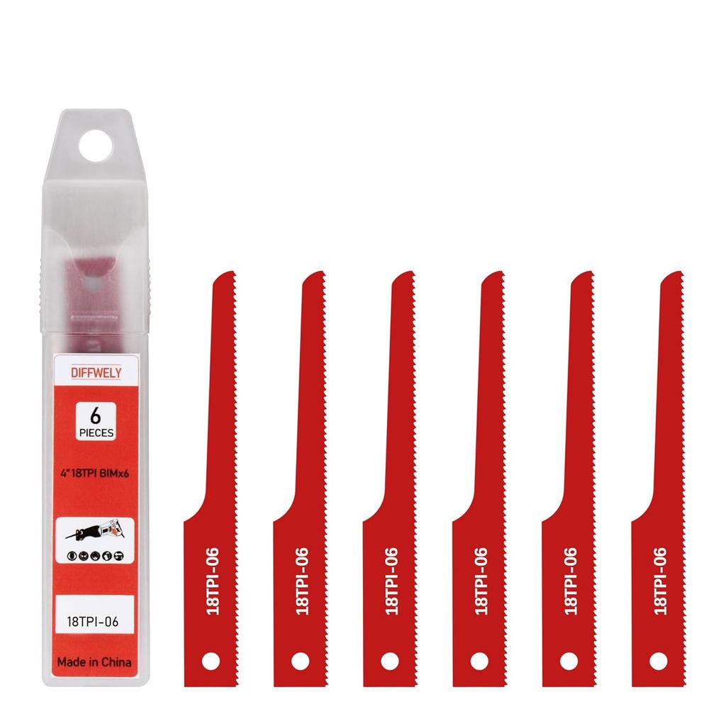 P4EV-6 ใบเลื่อยลูกสูบอากาศเหมาะสําหรับ Ingersol Rand air Saw,4 18 TPI Fine สําหรับมาตรฐาน 1/2 "Shank
