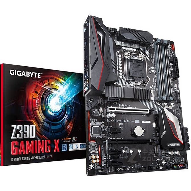 ยี่ห้อใหม่ชนิดบรรจุกล่อง Gigabyte/Gigabyte Z390 GAMING X เมนบอร์ดคอมพิวเตอร์เดสก์ท็อปรองรับหน่วยความ