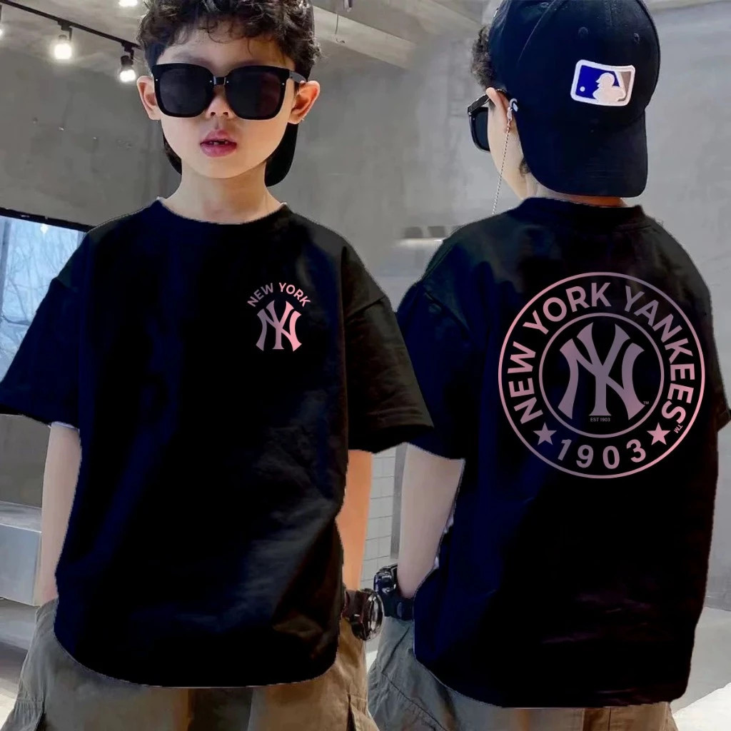 เสื้อยืดคอกลมผ้าฝ้ายคุณภาพสูง 100%, เก็บเงินปลายทาง, เหมาะสำหรับเด็ก