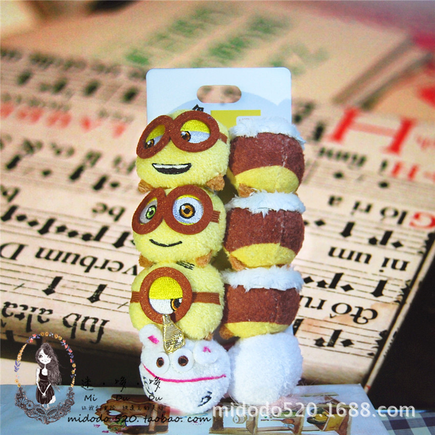 Tsum Mini Hair Band Despicable Me/ Despicable Me Little Soldier Hair Band Hair Band ของเล่นตุ๊กตาอุป