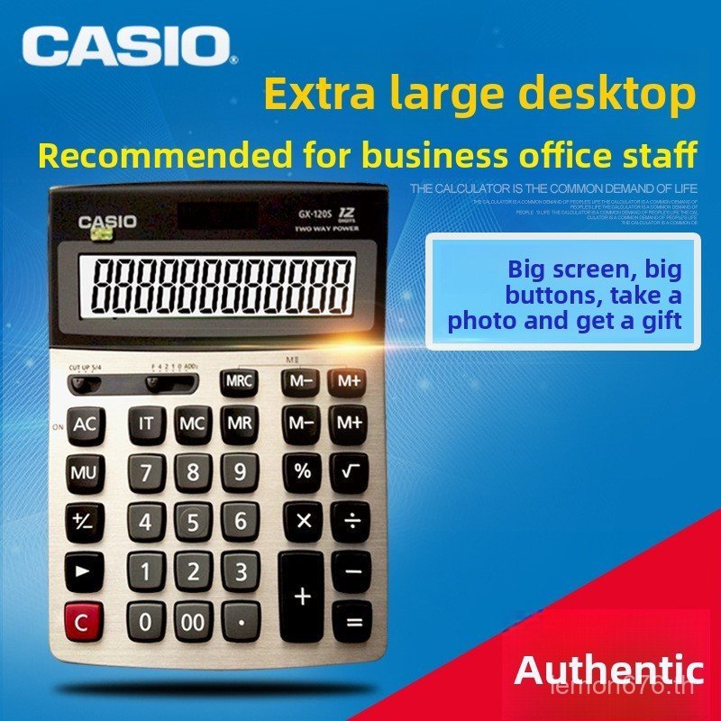เครื่องคิดเลข Casio GX-12s DX MS 120S Office Type Business Casio คอมพิวเตอร์