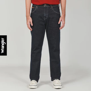 WRANGLER กางเกงยีนส์ผู้ชาย เอวกลาง ทรงเข้ารูป ทรง Texas Slim รุ่น WR F125MTESF08 สียีนส์เข้ม