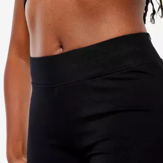 Decathlon Women'S Gym Shorts Black Slim-Fit Design กางเกงขาสั้นผู้หญิงทรงเข้ารูปสำหรับกายบริหาร รุ่น Fit+ 500 - Black