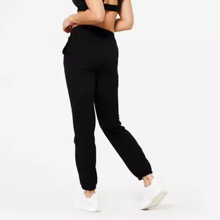 Decathlon Women'S Fitness Sweatpants Black 100 Series กางเกงจ็อกกิ้งผู้หญิงสำหรับใส่ออกกำลังกายรุ่น 100 - Black
