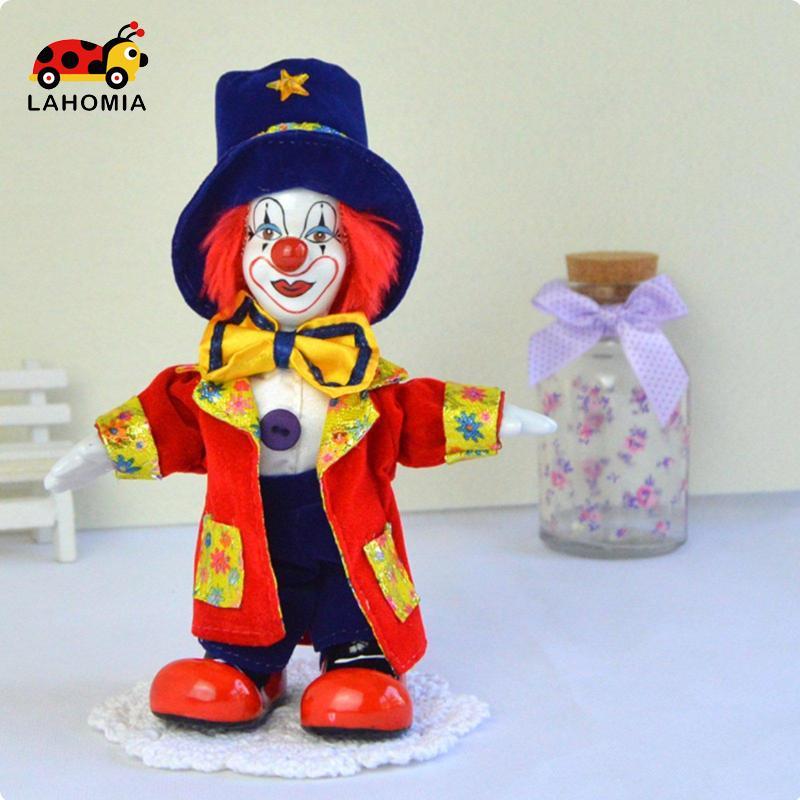 [Lahomia] Porcelain Clown Doll Poseable Limbs Handmade Porcelain Clown Handmade Fool Doll มือวาดคุณส