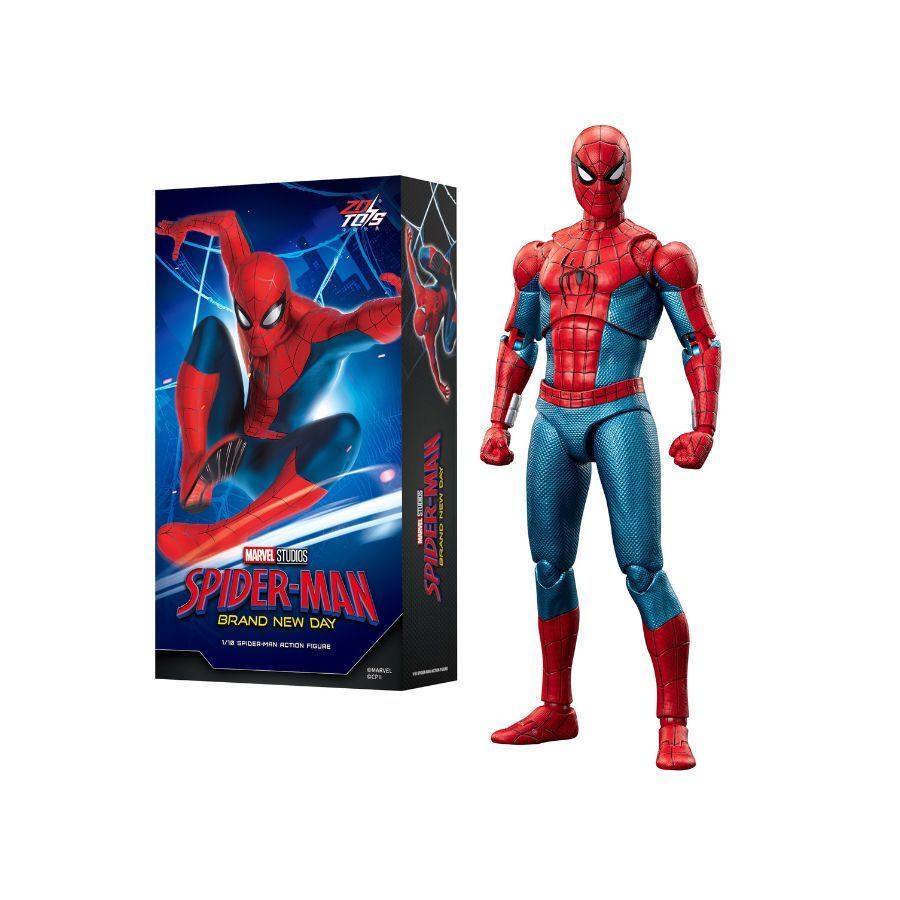 ZD ของเล่น Marvel Spider-Man ยี่ห้อใหม่ Day Scale Action Figure, Movable Joints สะสมของเล่นของขวัญสําหรับชาย Marvel Superhero Figurine