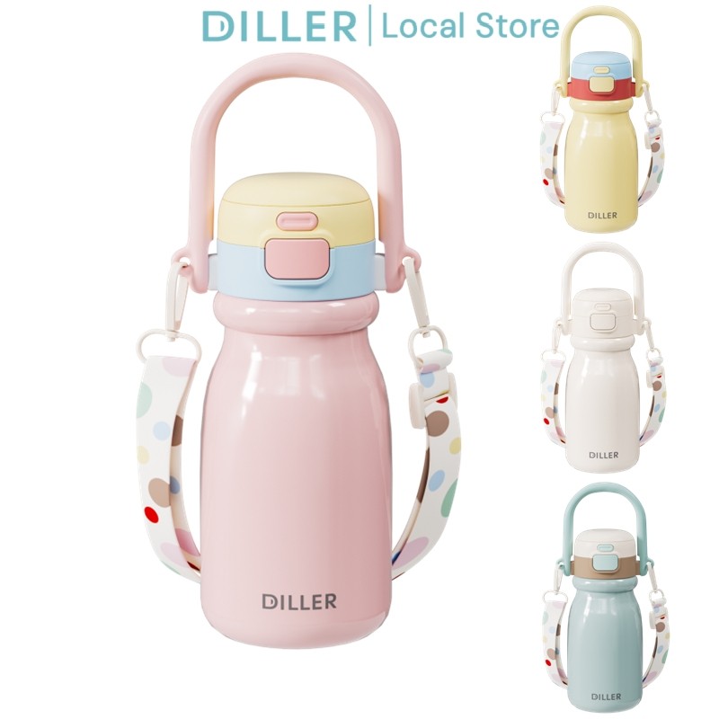 Diller Thermos Flask Ace Bottle - เก็บความเย็นหรือร้อน สแตนเลส 316 กันรั่ว 520ml D9327