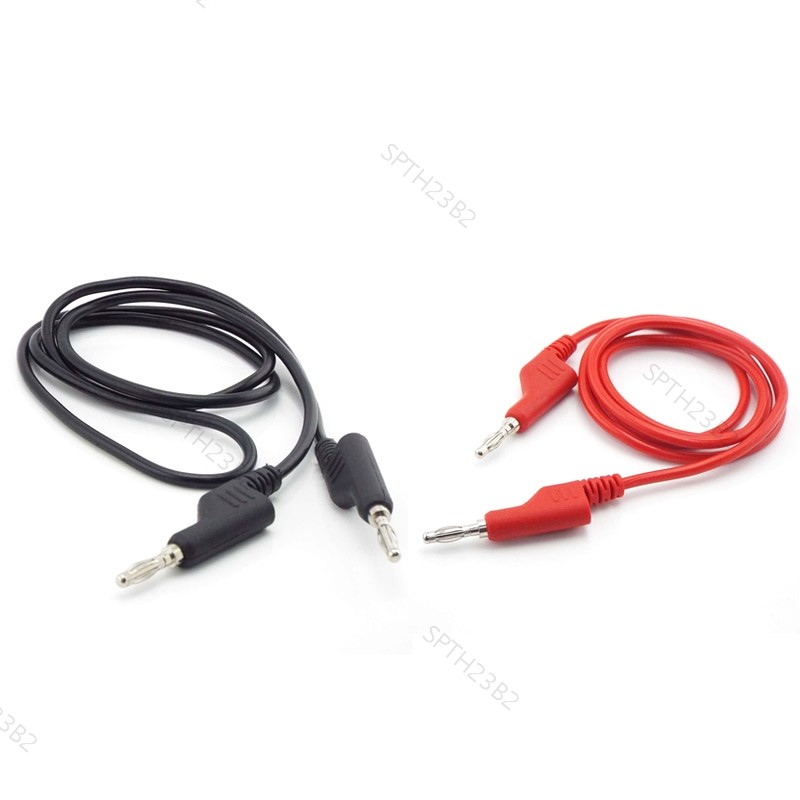 10A Double Ended 4mm Banana to Banana Plug สายไฟทดสอบคู่สําหรับมัลติมิเตอร์ TH23B2