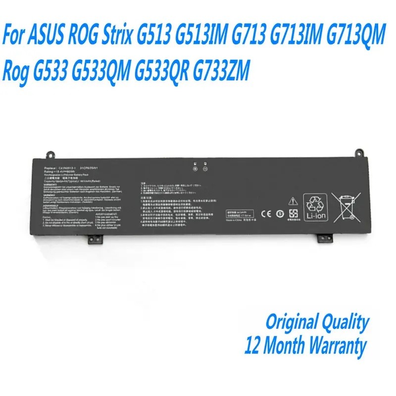 15.4V 90W C41N2013 C41N2013-1 แบตเตอรี่แล็ปท็อปสําหรับ ASUS ROG Strix G513 G513IM G713IM G713QM Rog 