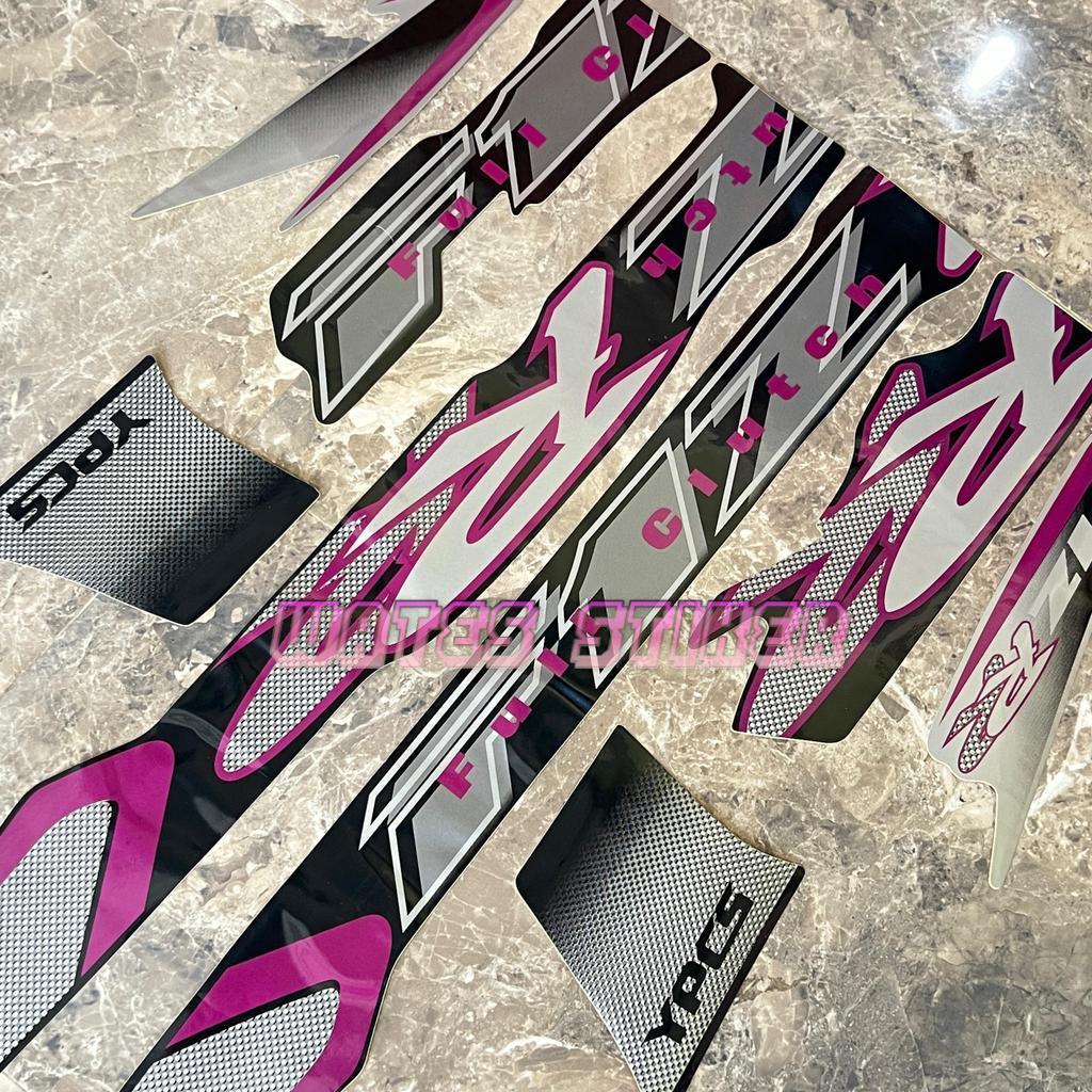 UNGU Striping Decal สติกเกอร์ Yamaha F1ZR fizr fiz r f1 zr 2001 2002 สีม่วงเหมาะสําหรับสีดําสีเงิน b