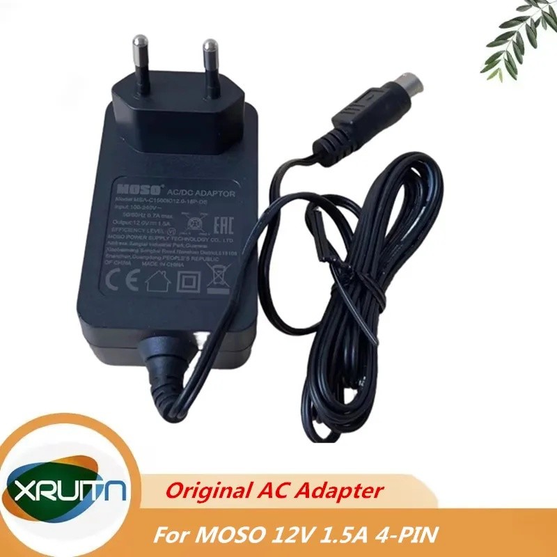Original 12V 1.5A 18W 4-Pin AC Adapter MSA-C1500IC12.0-18P-GB Power Supply Charger สําหรับ MOSO MSAC