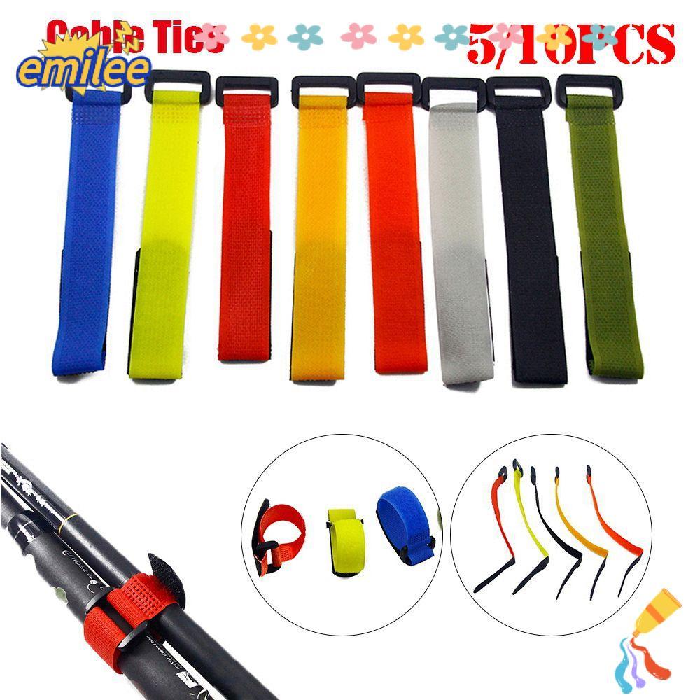 EMILEE 5/10PCS สายผูกคุณภาพสูง RC อุปกรณ์เสริม Eachine & Lipo แบตเตอรี่ไนลอน Antiskid สาย