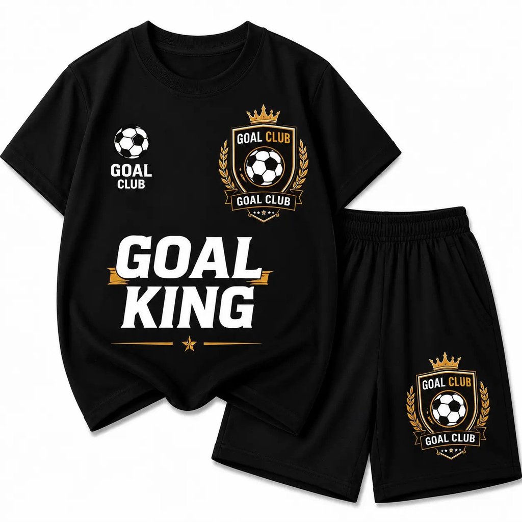 2026 เซตเสื้อยืดแขนสองสี+กางเกงขาสั้นเด็กลายแมนยู ผ้านุ่มระบายอากาศ ฤดูร้อนใส่สบาย ส่งกรุงเทพ เก็บปลายทางได้