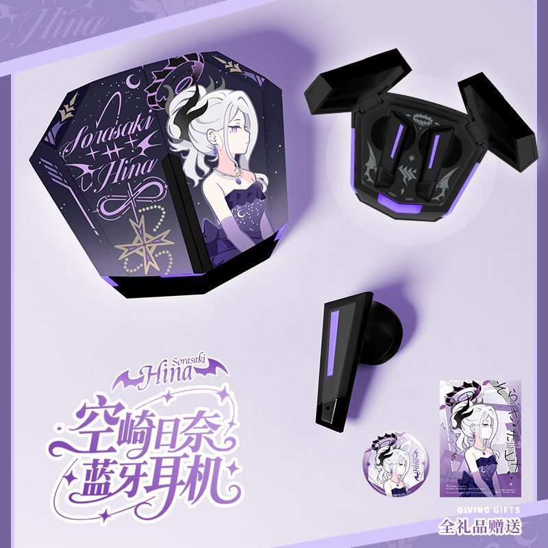 สองมิติ Azaki Azaki Azure ชุด Nina File ชุดหูฟังบลูทูธไร้สายชนิดใส่ในหู สินค้าอนิเมะ