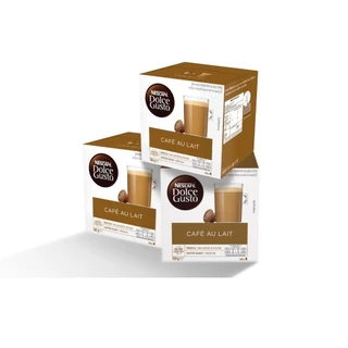 NESCAFE DOLCE GUSTO แคปซูลกาแฟ CAFÉ AU LAIT คาเฟ่ โอเล่ 16 แคปซูล/กล่อง(3กล่อง)