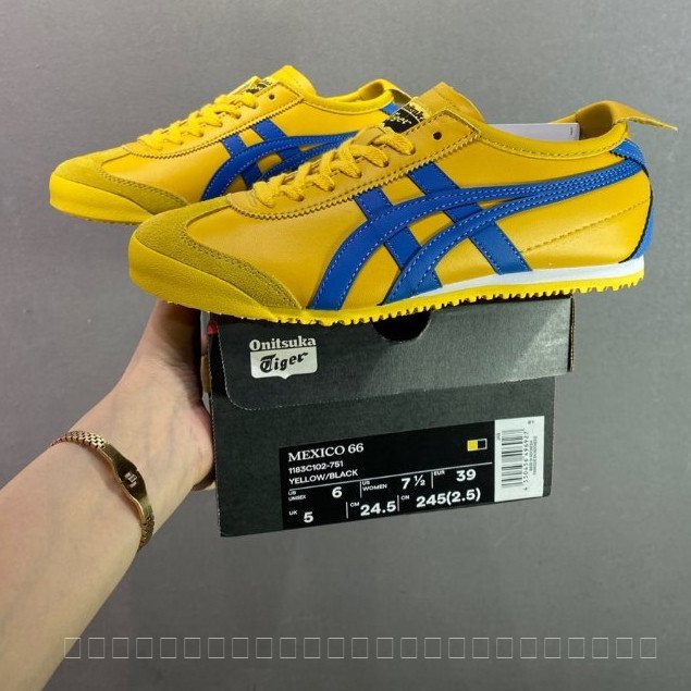 Onitsuka Tiger Mexico 66 รองเท้าวิ่งผู้ชายและผู้หญิง Onitsuka Mexico 66 รองเท้ากีฬา KJDH