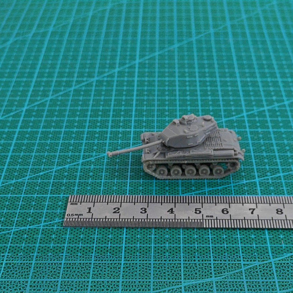 3D Printing 1/144 Scale M41 Bulldog Tank Scale รุ่น BWVH
