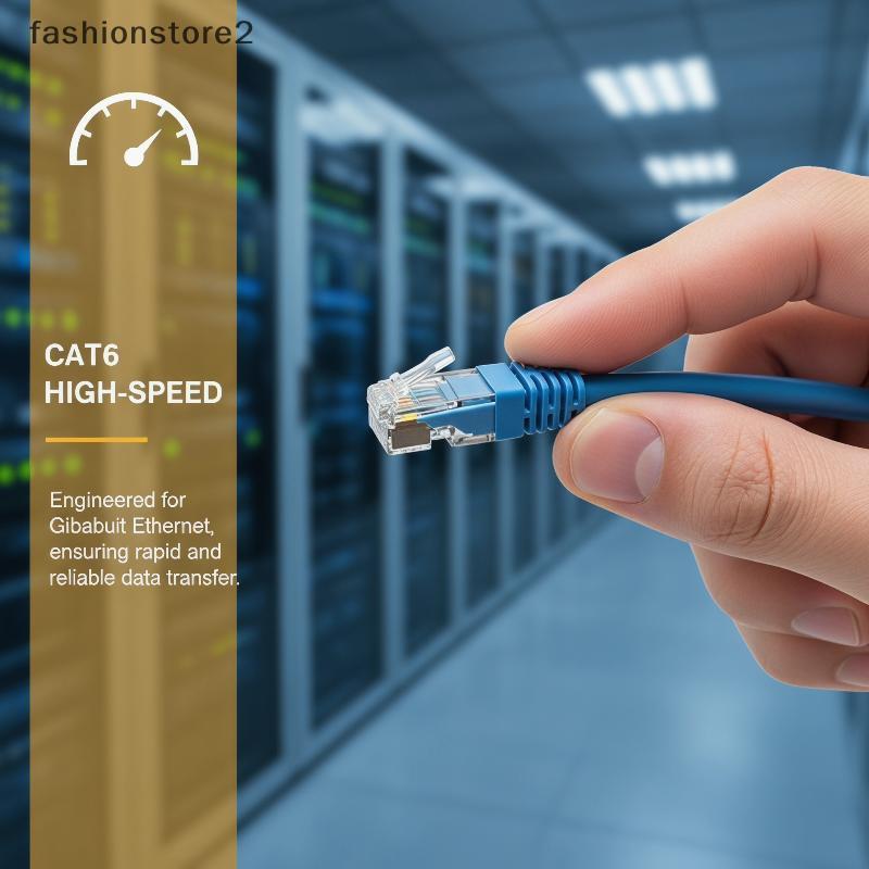[fsh] 100PCS Cat6 UTP FTP Ethernet Cable Module Connectors Secure Lo Plug Soet สําหรับ Router Switch