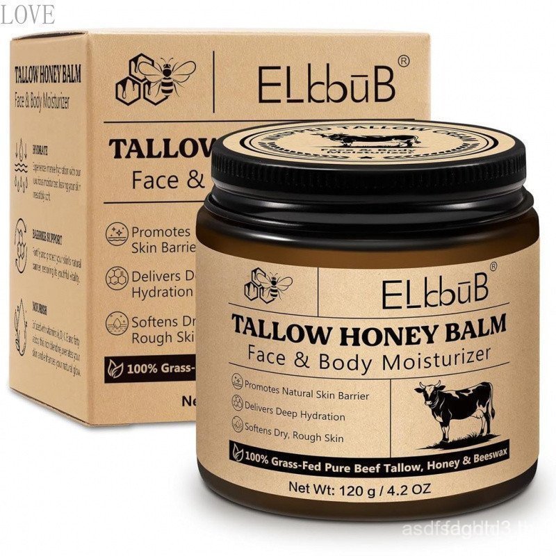 เอลบุบ ครีมเนยสําหรับผิวหน้าและผิวกาย-เนยธรรมชาติ100% จากเนื้อ Grass-Fed, 8OEI