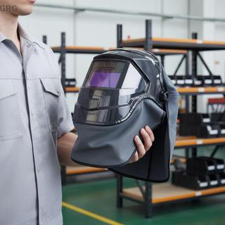 [GRG] Weld Helmet Cover & Bib Protector 1 Set Oil Proof Press Fit Seal Welding Accessory for Shipbuilding Welding Site Construction Work [TH]