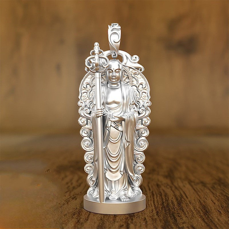 สร้อยคอจี้ Jizo King สามมิติ