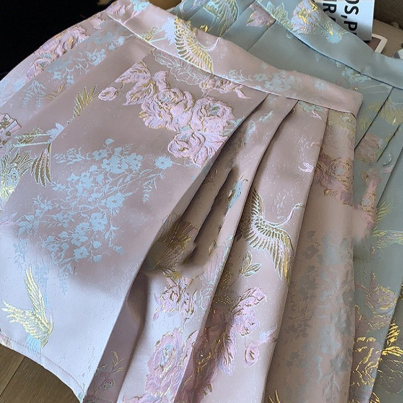 Verve ตู้เสื้อผ้าที่สมบูรณ์แบบสําหรับฤดูร้อนกระโปรง Midi สไตล์จีนล่าสุดสําหรับผู้หญิงเหมาะสําหรับผู้