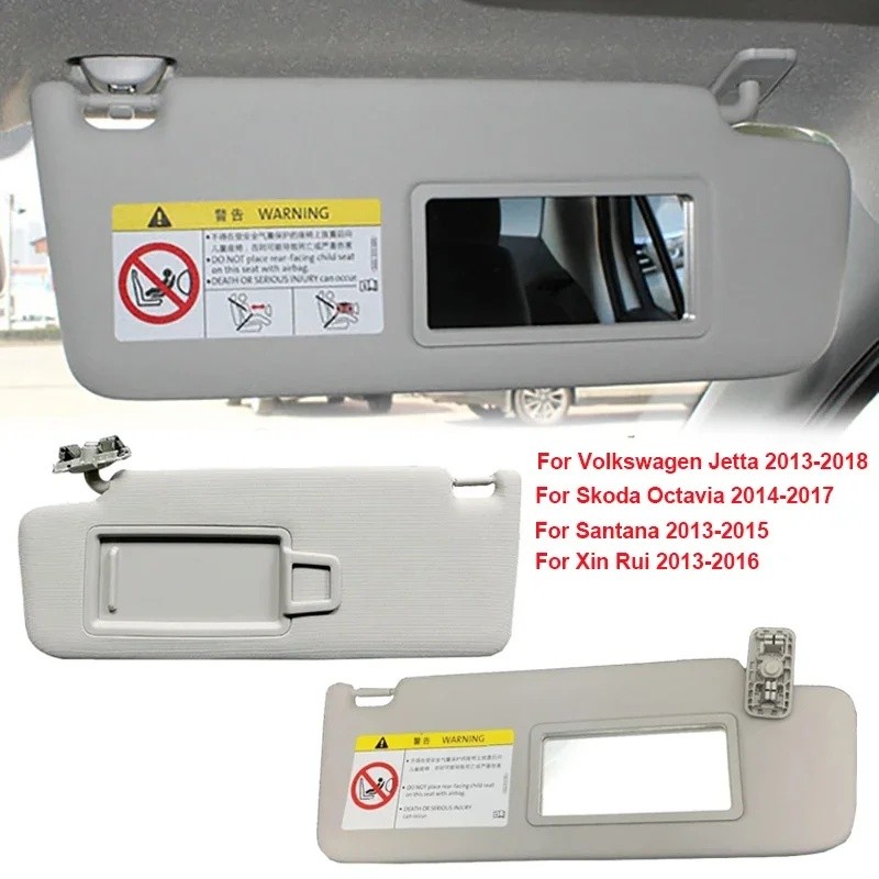 1/2 ชิ้นรถ Sun Visor พร้อมกระจกสําหรับ Skoda Octavia สําหรับ Skoda Octavia/สําหรับ Xinrui/สําหรับ Vo
