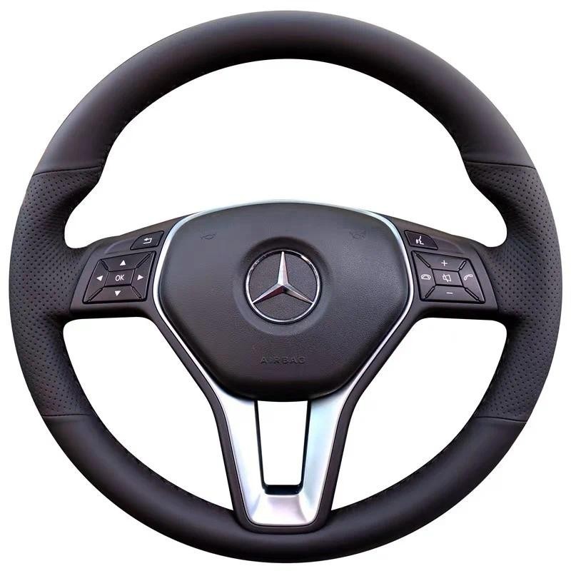 Braid พวงมาลัยรถสําหรับ Mercedes Benz CLS550 CLA250 E250 E350 E400 E550 GLA250 GLK250 GLK350 C250 C3