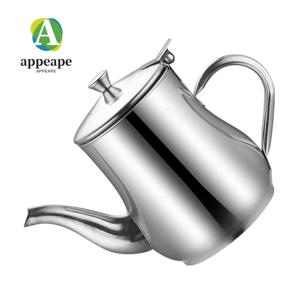 ขวดจ่ายน้ํามัน APPEAPE, 13oz/18oz/24oz 201 เครื่องจ่ายน้ํามันมะกอกสแตนเลส, ขวดจ่ายน้ําส้มสายชูที่ทัน