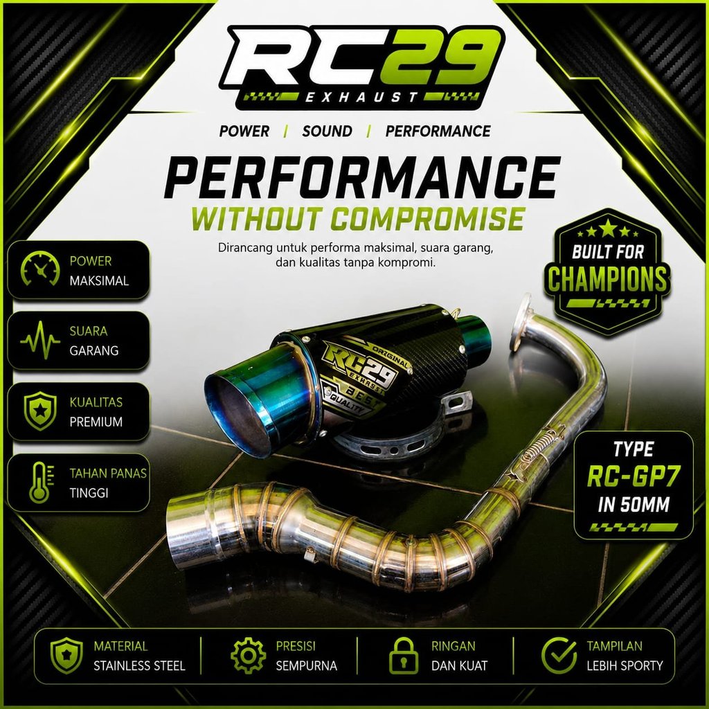 Exzoz RC29 TYPE RC-GP7 CARBON EGO, AVANTIZ, ADV,CLICK, PCX, NOUVO, SOLARIZ, NMAX V1-V2, NVX 155,