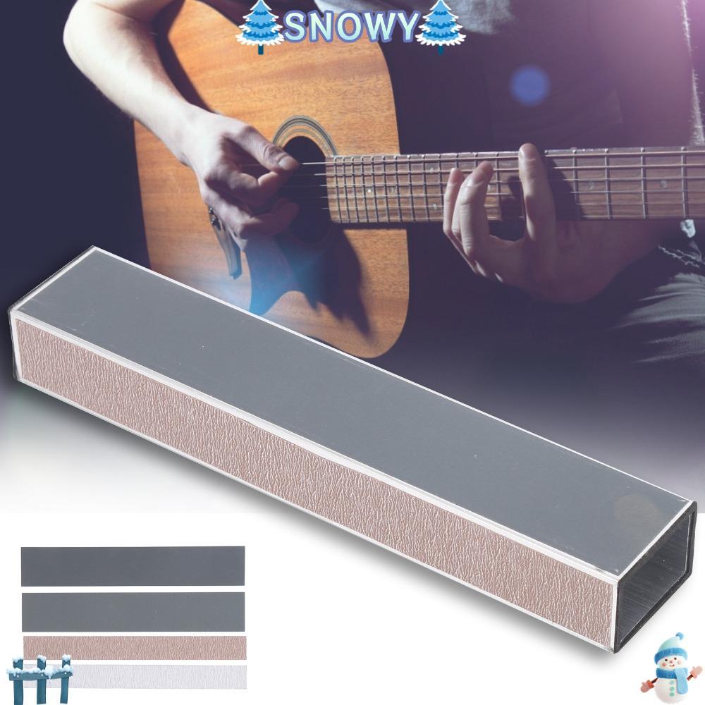 SNOWY Fret Leveling Beam, 15 ซม./5.91 นิ้วอลูมิเนียม + กระดาษทราย Fret Sanding Fret Leveling Bar สํา